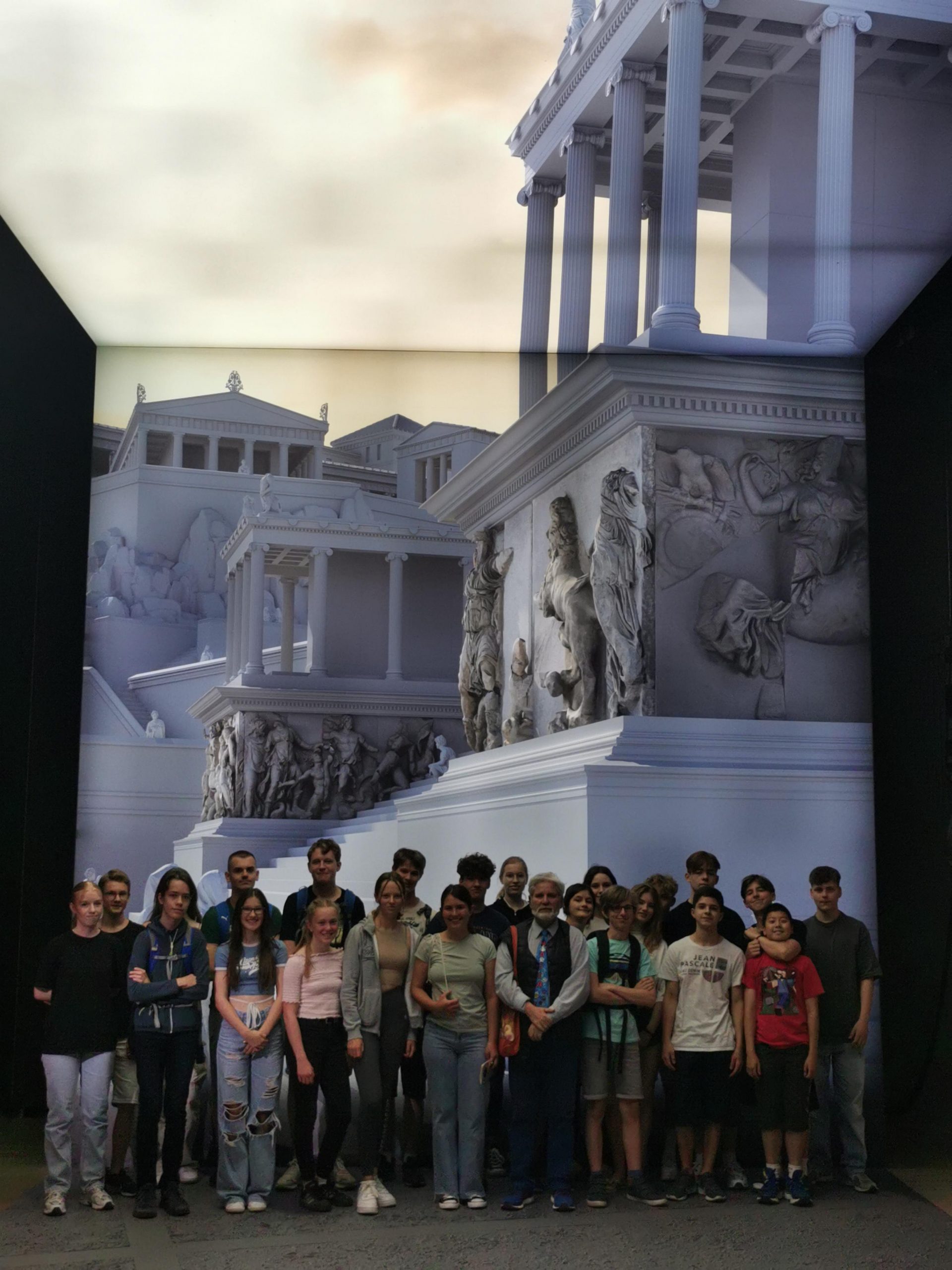 Lateinschüler in Pergamon